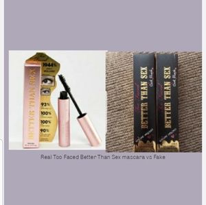 REAL vs FAKE Too Faced Better Than Sex Mascara